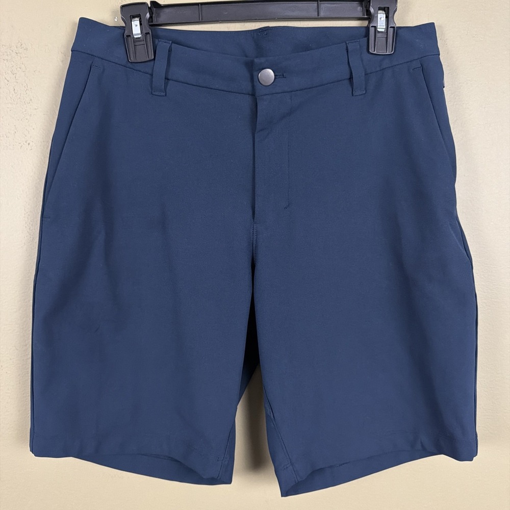 Lululemon Commission Short Classic 9" Men Shorts 30 Stretch Golf Navy